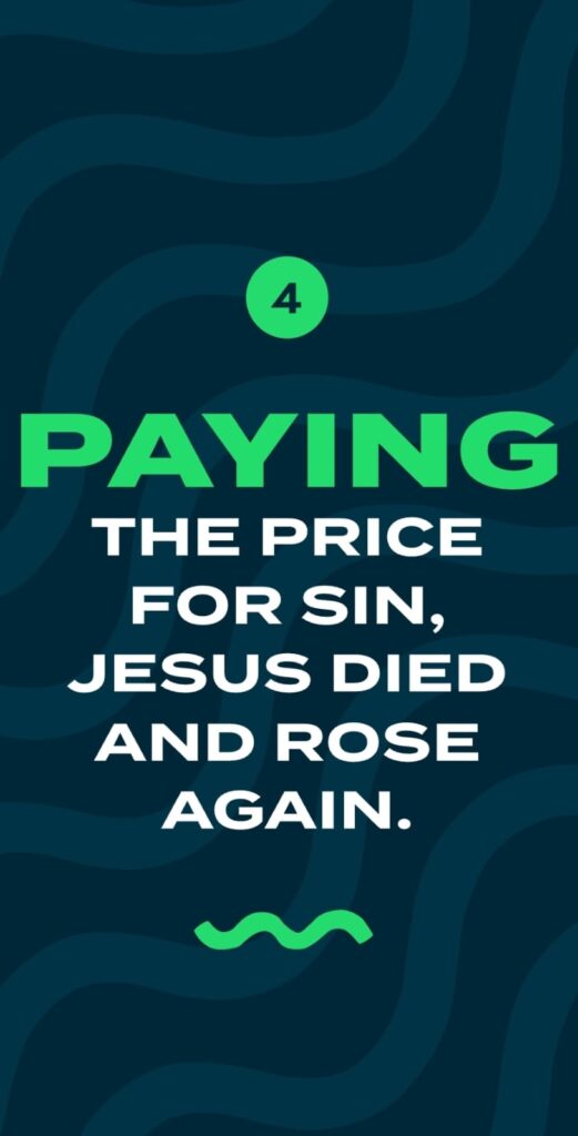 Jesus died to pay the price for our sin
